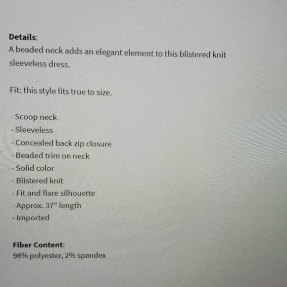 Sandra Darren Red Jeweled Neckline Fit & Flare Dress Small - Picture 9 of 12